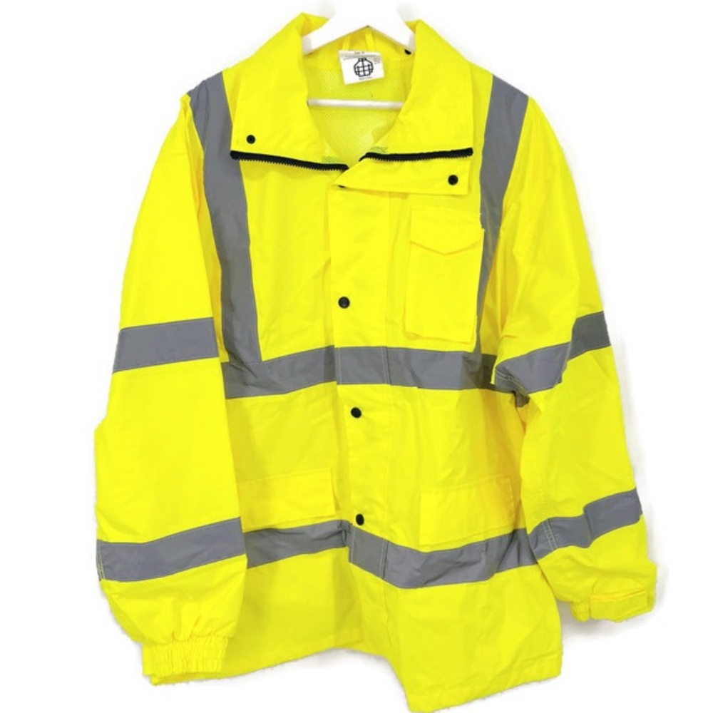Mens Jorestech Safety Rain Jacket‎ Reflective Material Class 3 XL